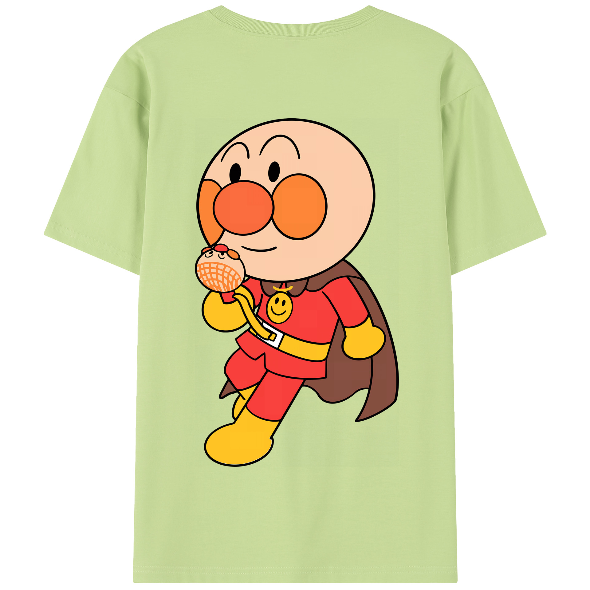 （画像用） アンパンマン Anpanman 綿100％半袖Tシャツ（背面プリント）